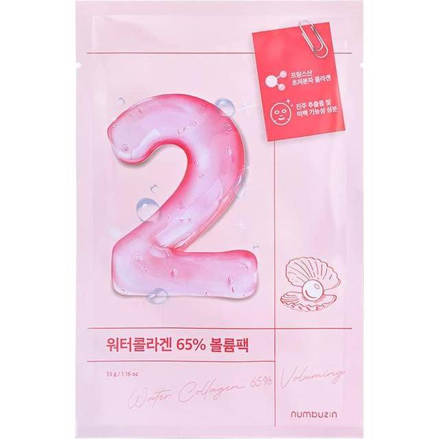 numbuzin - No.2 Water Collagen 65% Voluming Sheet Mask - 33g*4ea