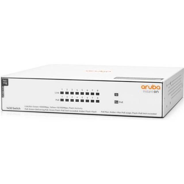HPE Aruba Instant On 1430 Unmanaged 8G PoE+ 64W Switch