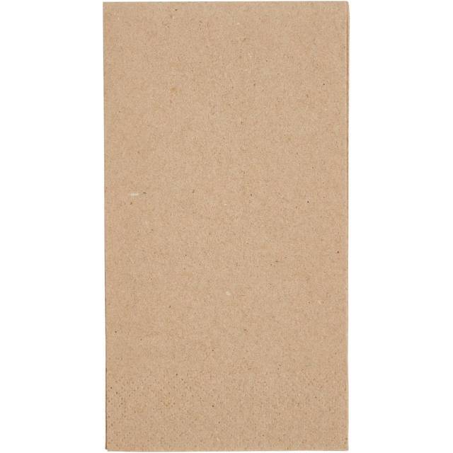 Fiesta Recyclable Recycled Lunch Napkin Kraft 33x33cm 2ply 1/8 Fold (Pack of 2000)