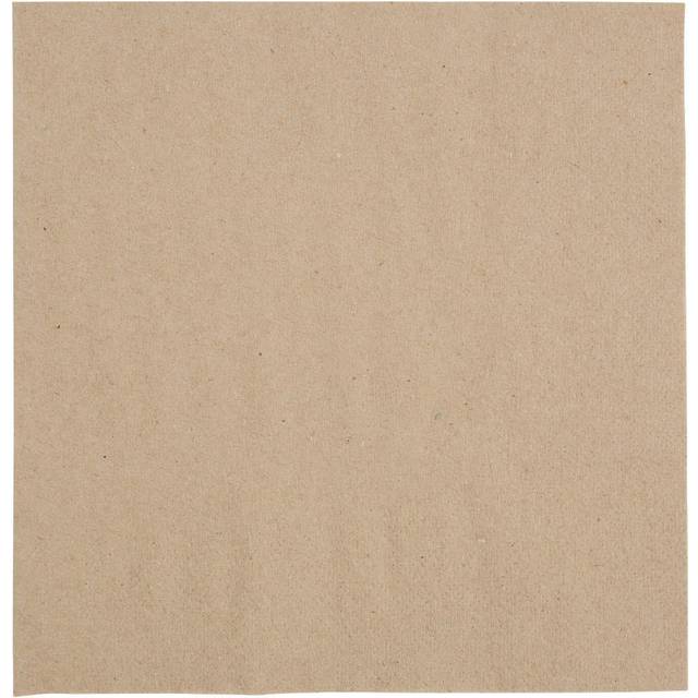 Fiesta Recyclable Recycled Lunch Napkin Kraft 33x33cm 2ply 1/4 Fold (Pack of 2000)