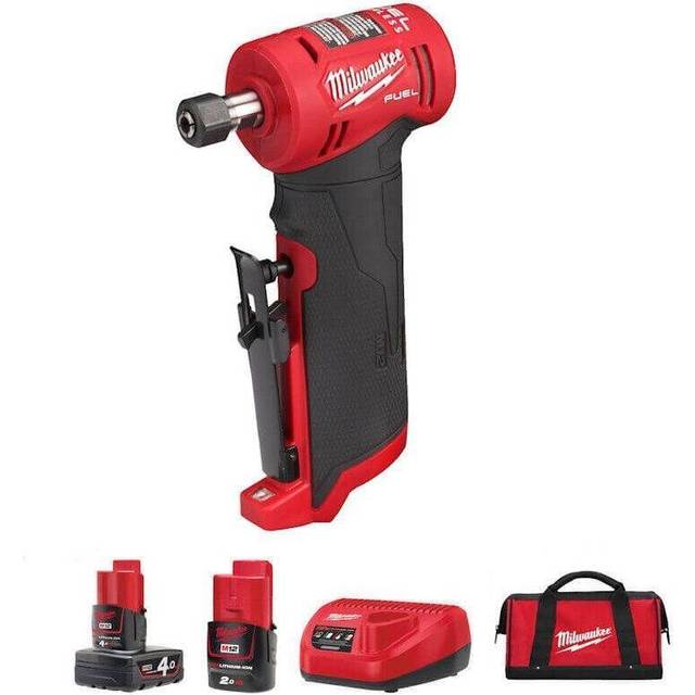 Milwaukee M12FDGA-422B 12v Cordless Angled Die Grinder Kit 1 x 4.0ah 1