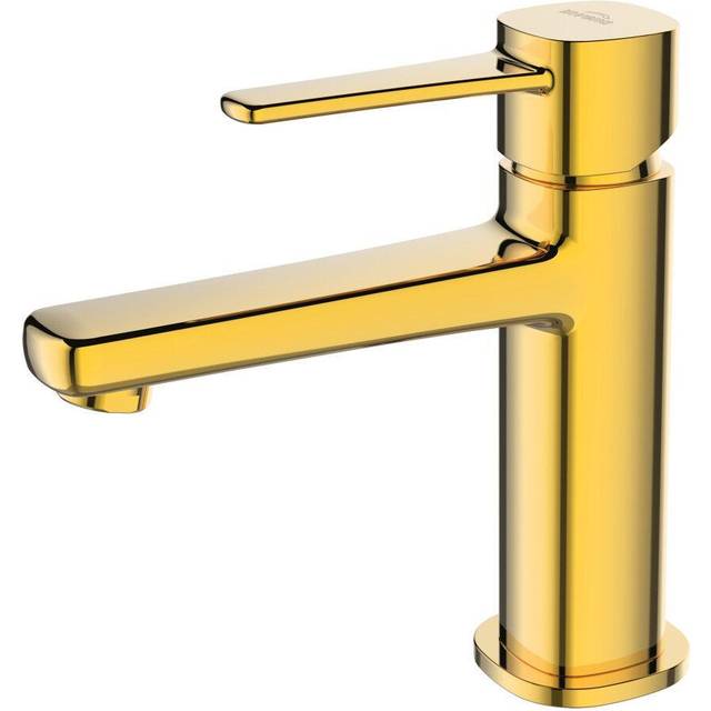 Bathroom Sink Mixer Tap Gold Single Lever Monobloc