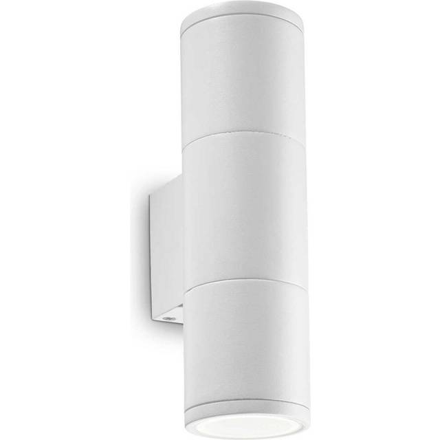 Ideal Lux Lighting Gun 2 Light Outdoor Small Up Down Wall Light White, Oyster IP