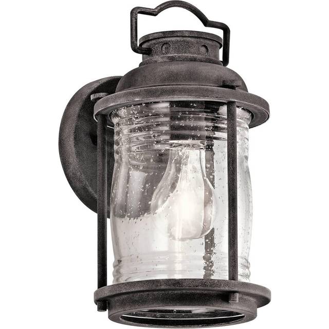 Kichler KL/ASHLANDBAY2/S Ashlandbay Small Wall Lantern Weathered Zinc