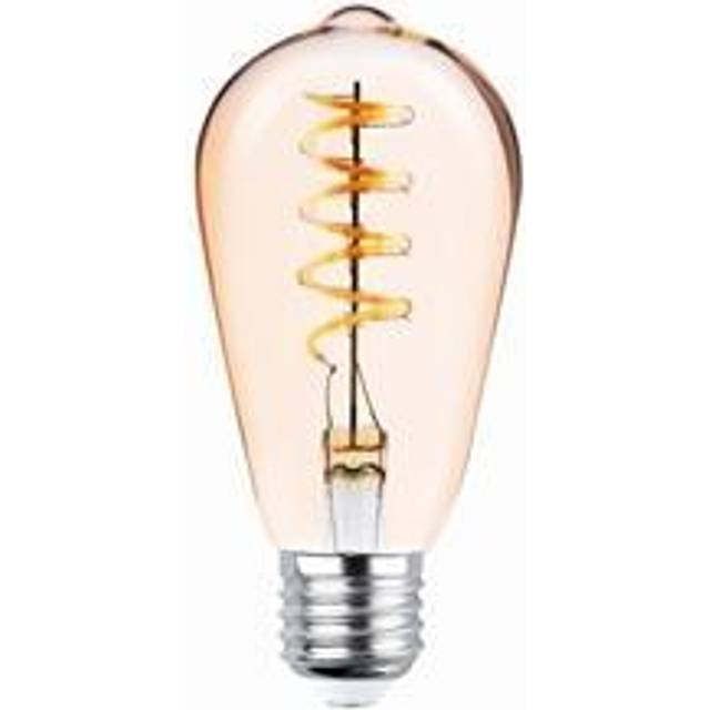 Forever Light Retro LED-lampa med filament Guld, E27 ST64 4W 2000K 250lm
