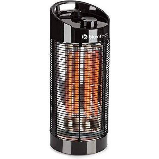 Blumfeldt Portable Electric Heater - Mini Infrared Heater with 2 Heating Levels -360  ComfortHeat Indoor patio Heater for Home, Office and