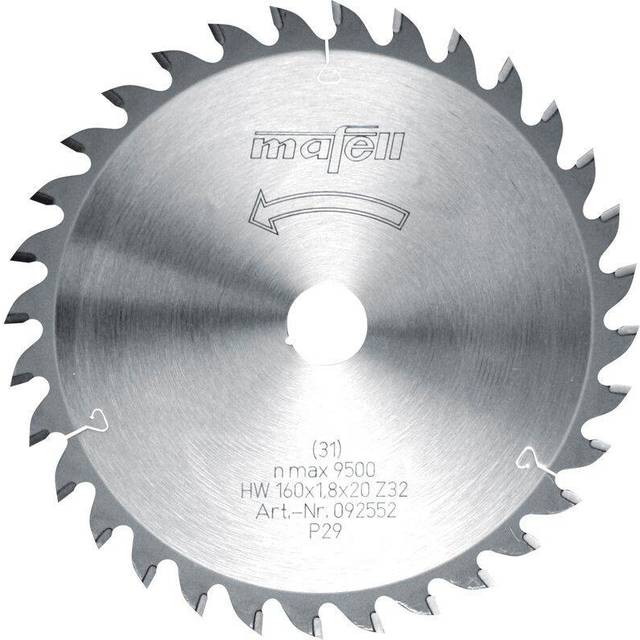 Mafell TCT Saw Blade for MT55 - 160mm x 1.8mm x 20mm 32T