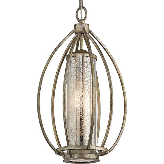 Kichler KL/ROSALIE/P Rosalie 1 Light Pendant Sterling Gold