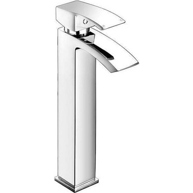 RAK Metropolitan Chrome Tall Mono Basin Mixer Tap &amp; Clicker Waste