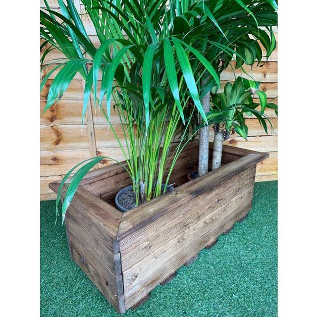 Medium Scandinavian Redwood Garden Planter Trough