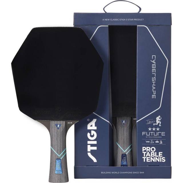 STIGA Cypershape Future 3-stjernet bordtennisbat - med ny kantet form