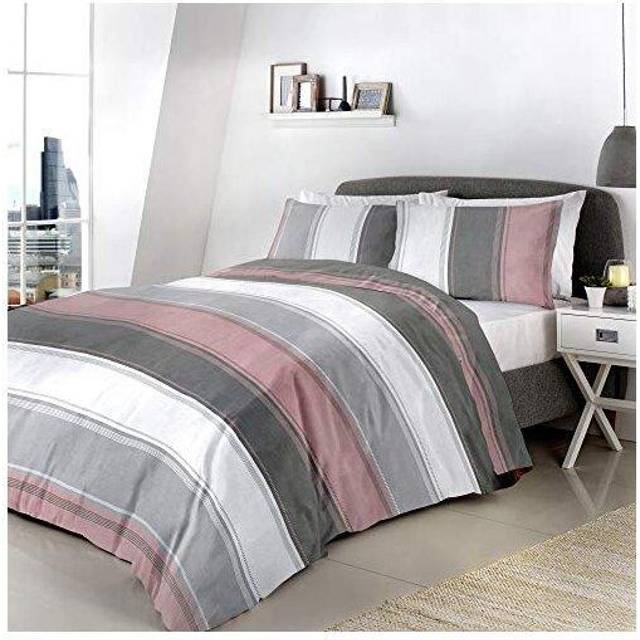 Fusion Betley Duvet Cover Bedding Set Blush - Pink