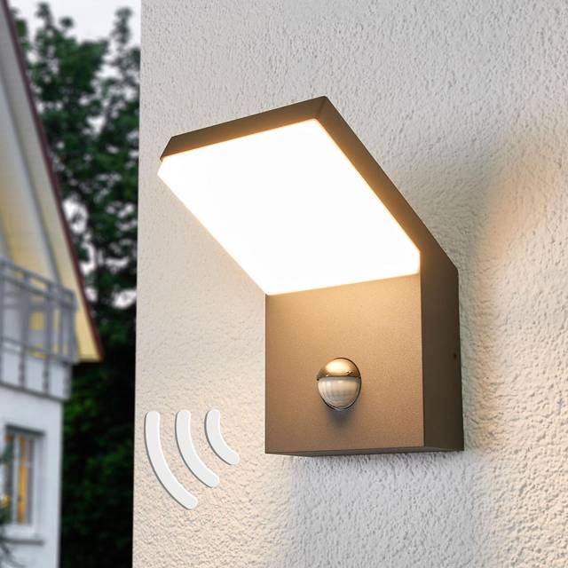 Arcchio - Yolena LED Outdoor Wall Lamp w/sensor Dark Grey