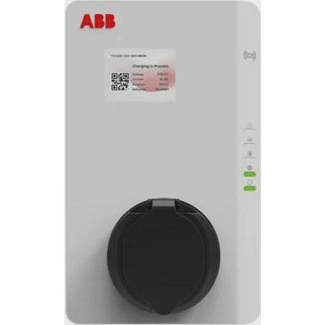 ABB Terra ladestand - type 2 - IP54 - 11kW - MID - RFID - Bluetooth - 4G - Ethernet - WiFI - APP komp - TAC-W11-T-RD-MC-0