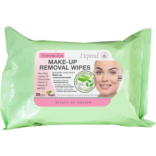 Depend Make-Up Removal Wipes Sminkborttagningsservetter 25 st