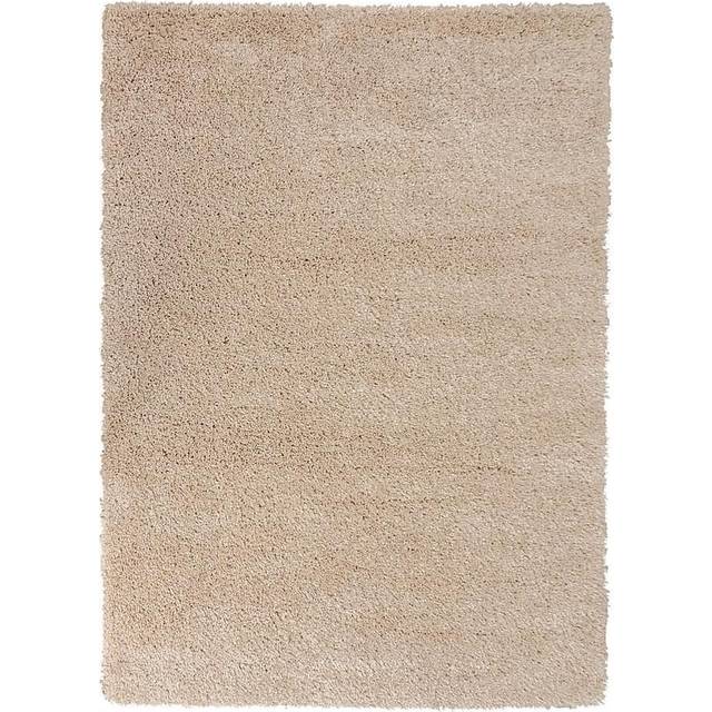 (80x150cm) Brilliance Sparks Shaggy Rugs in Beige Super Thick Plain Soft Dense Carpets