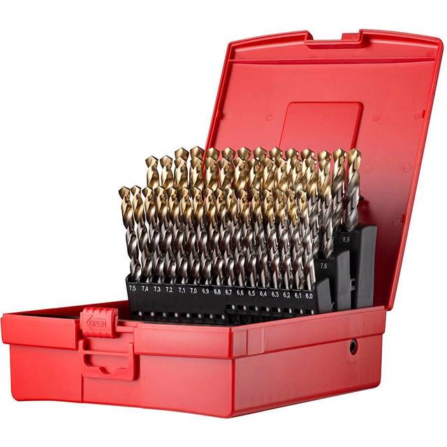 Dormer A095 No 203 41 Piece HSS TiN Coated 6mm-10mm By 0.1mm Drill Set