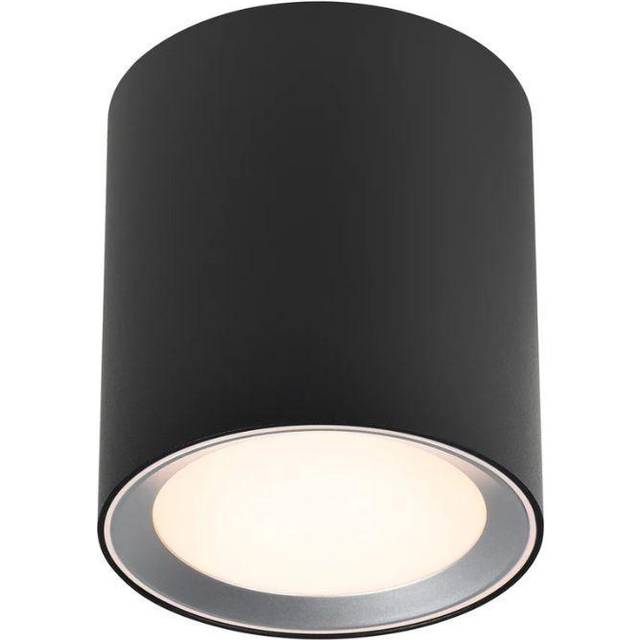 'Landon 14' Bathroom Ceiling Light Metal - Black - One Size
