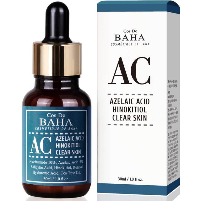 Cos De BAHA, AC, Azelaic Acid Hinokitiol Clear Skin, 1 fl oz (30 ml)