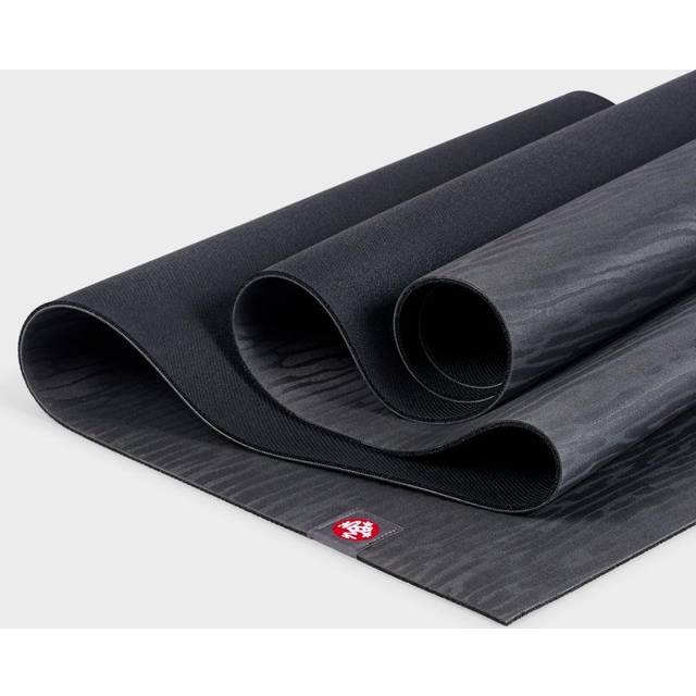 Manduka eKOlite yogamatta – 4 mm tjock resematta, miljövänlig, naturträdgummi, överlägset fångstgrepp, tät dämpning för stöd och stabilitet i yoga och pilates, 200 cm, kol