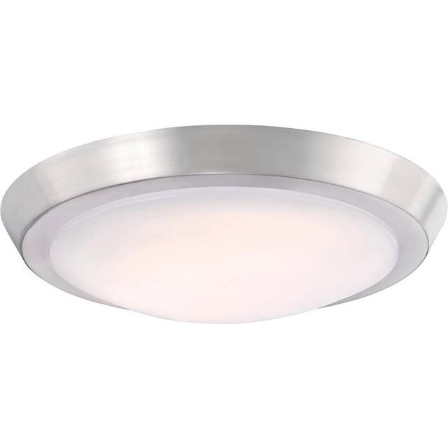 Westinghouse Lighting 6107300 11 in LED Flush with Frosted Acrylic Shade  Brushed Nickel