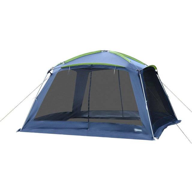 Outsunny Camping Tent Sun Shelter Shade for Garden Park Outdoor Dark Green