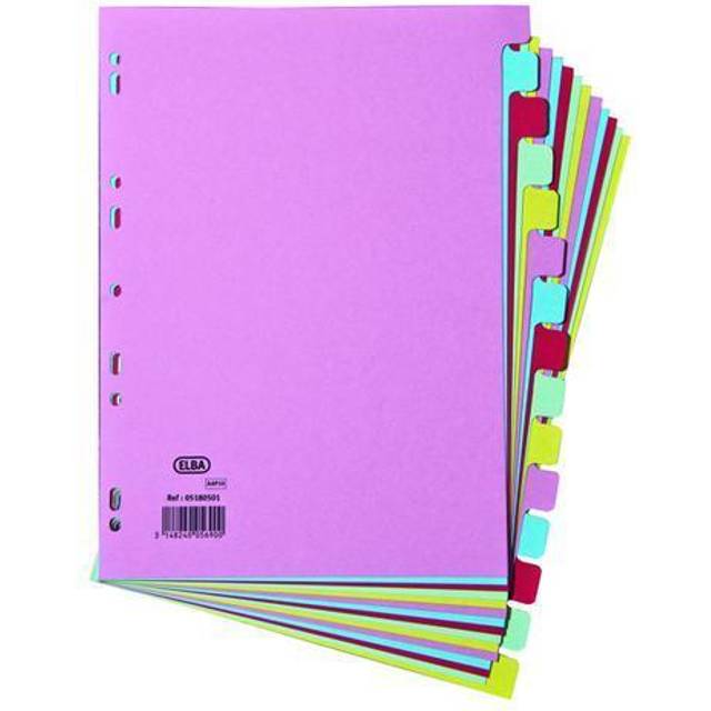 Elba A4 15 Part Card Dividers,400007437
