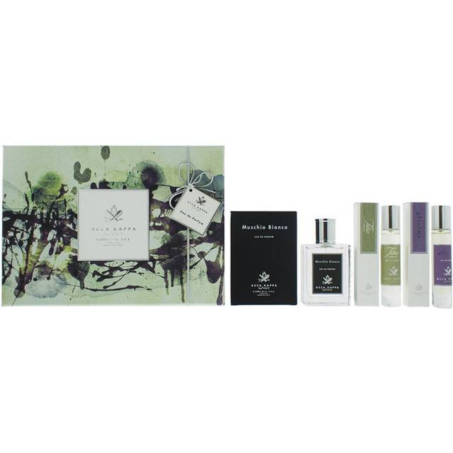 Acca Kappa Unisex White Moss EDP 50ml, Tilia Cordata EDP 15ml & Wisteria EDP Set - One Size