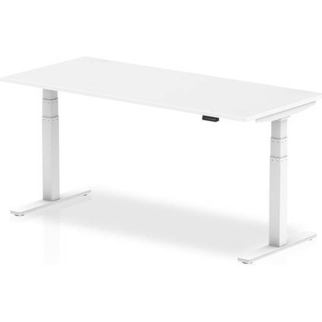 Air 1800/800 White Height Adjustable Desk With White Legs - HA01032