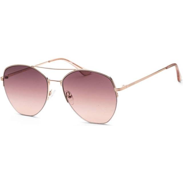Calvin Klein Pink Gradient Pilot Ladies Sunglasses CK20121S 780 57 - Rose Gold Tone (Dimension: 6.0000x4.0000x3.0000 inches)