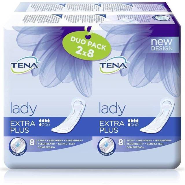 TENA Discreet Extra Plus incontinence Pads 16 pack