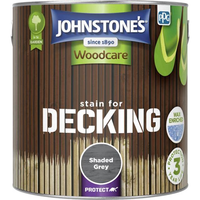 Johnstone's Woodcare Decking Stain Paint 2.5L - Shaded Grey