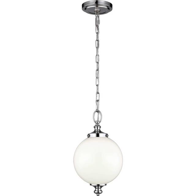 Feiss FE/PARKMAN/PS PN Parkman Small Pendant Polished Nickel