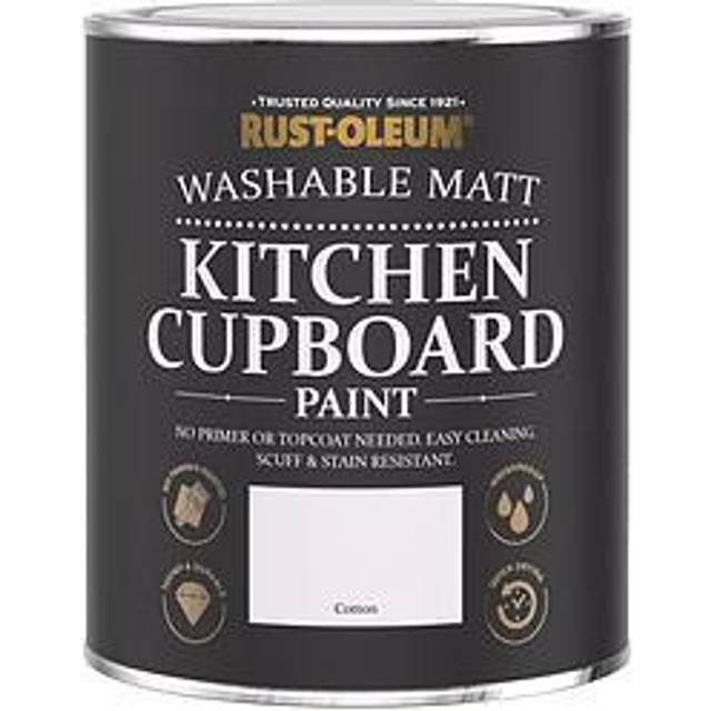 Chalky Kitchen Cupboard Paint - Cotton - Cotton - White