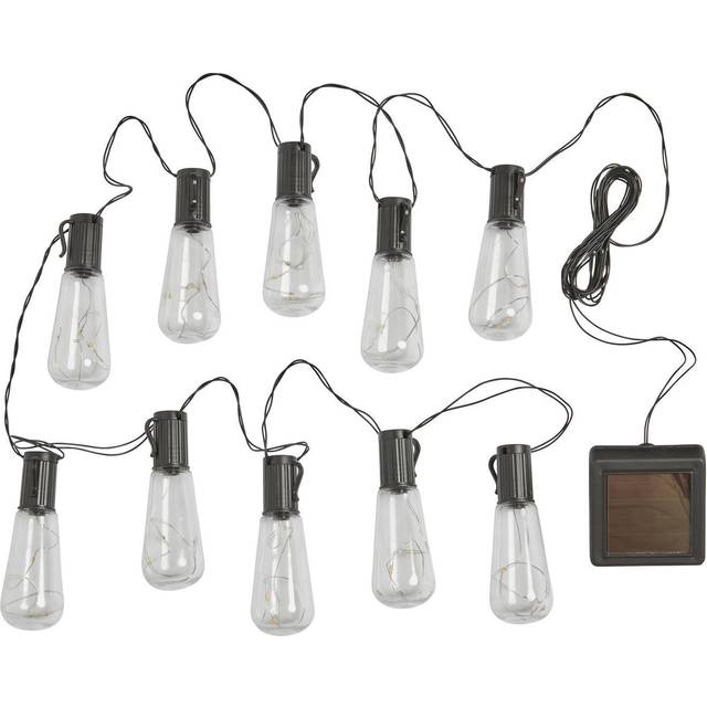 Set of 10 Eureka! Vintage Solar String Lightbulbs - Multi (*)