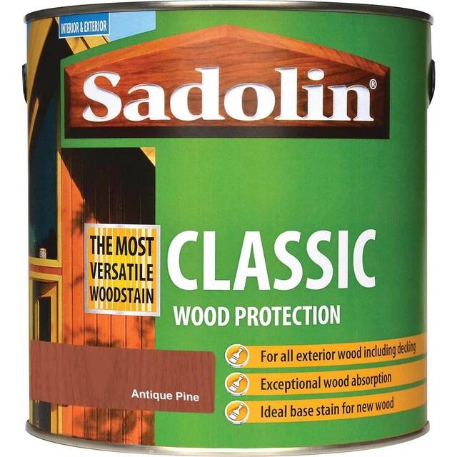 Sadolin Classic Antique Pine All Purpose Matt Finish Woodstain 2.5L - Brown