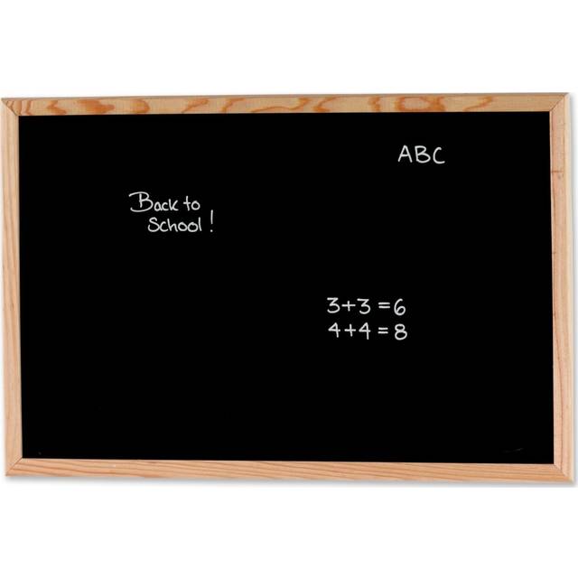 80 x 60 cm. Chalk board. Wood frame