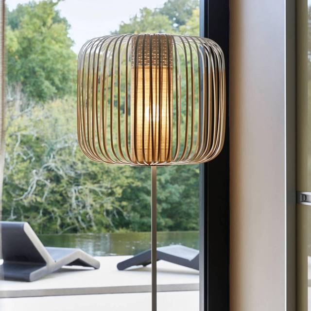 Forestier - Bamboo Floor Lamp White
