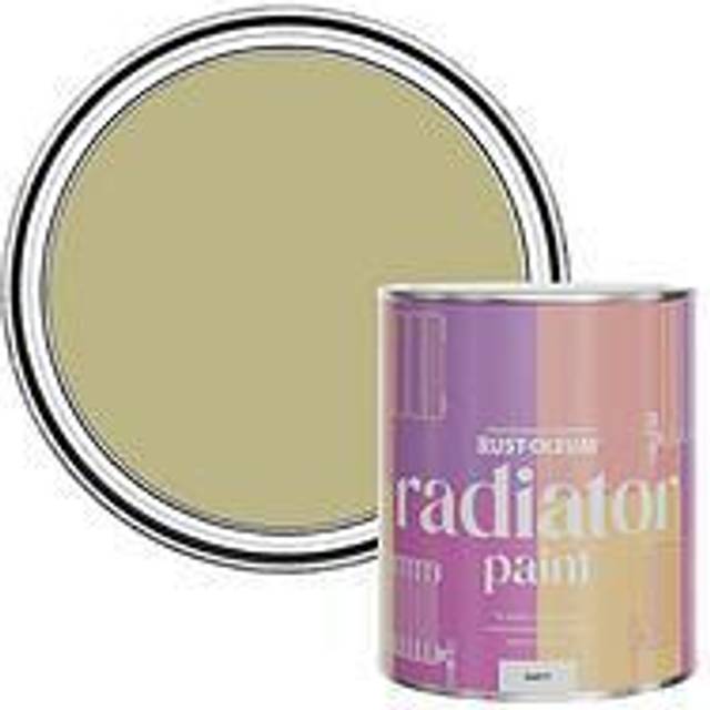 Rust-Oleum Sage Green Matt Radiator Paint 750Ml - One Size