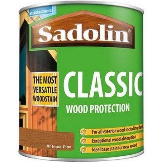 Sadolin Classic Antique Pine All Purpose Matt Finish Woodstain 1L - Brown