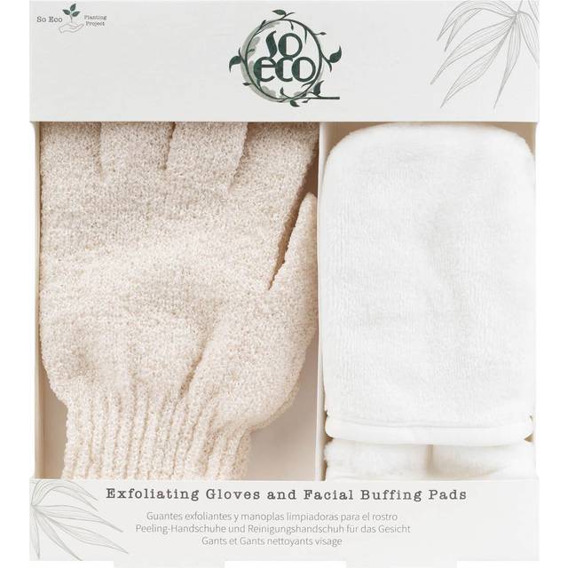 So Eco Exfoliating Gloves and Facial Buffing Pads 4 pcs