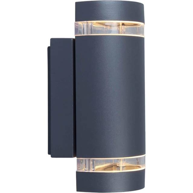 Lutec Focus Down Wall Light IP44 1 x GU10 Dark Grey