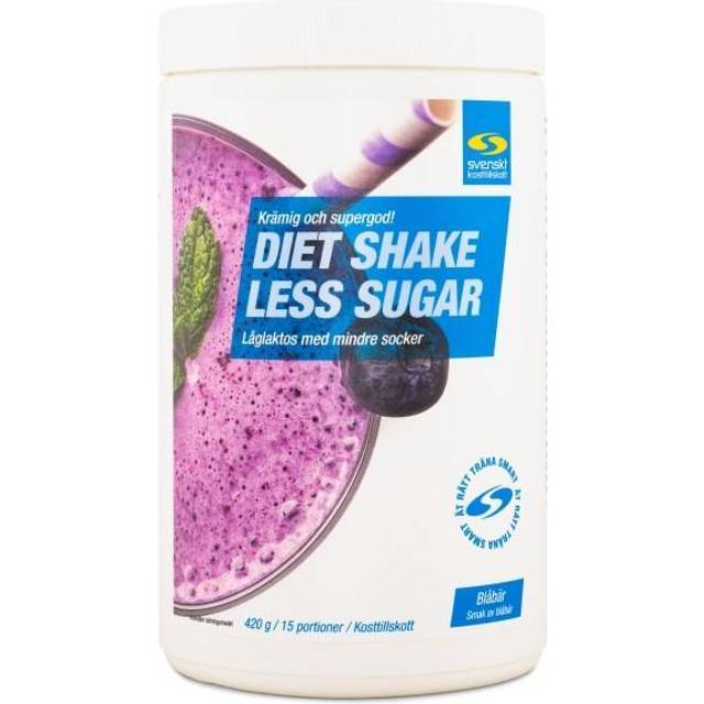 Diet Shake Less Sugar, Blåbär, 420 g