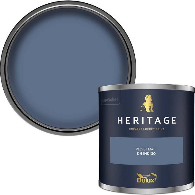 Dulux Heritage Velvet Matt Paint, DH Indigo 125ml