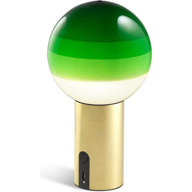 Marset - Dipping Light Portable Bordslampa Green/Brushed Brass
