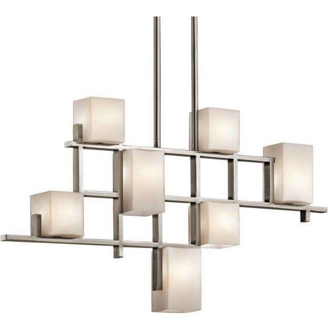 7 Bulb Chandelier Hanging Pendant LIght Classic Pewter LED G9 3.5W Bulb