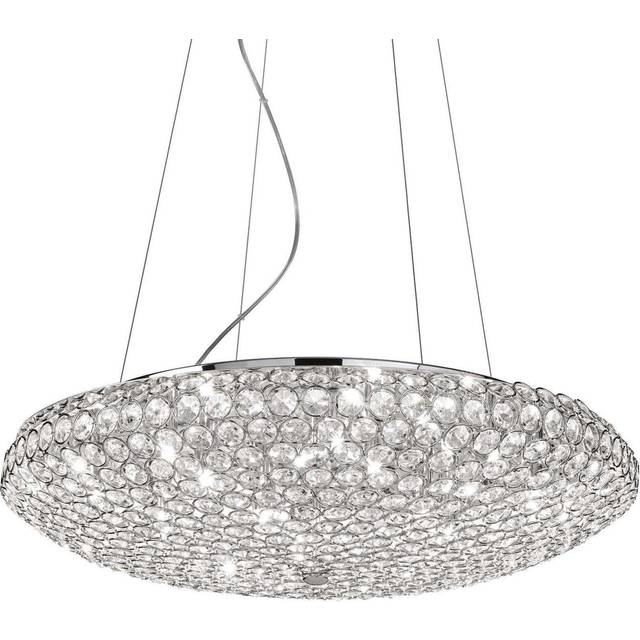 Ideal Lux King - 12 Light  Large Ceiling Pendant Chrome, G9