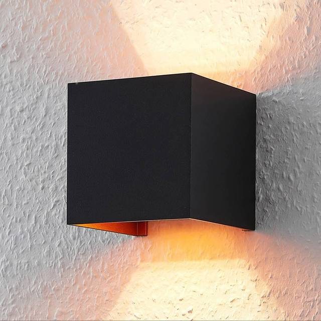 Arcchio - Zuzana Wall Lamp Square Black/Gold