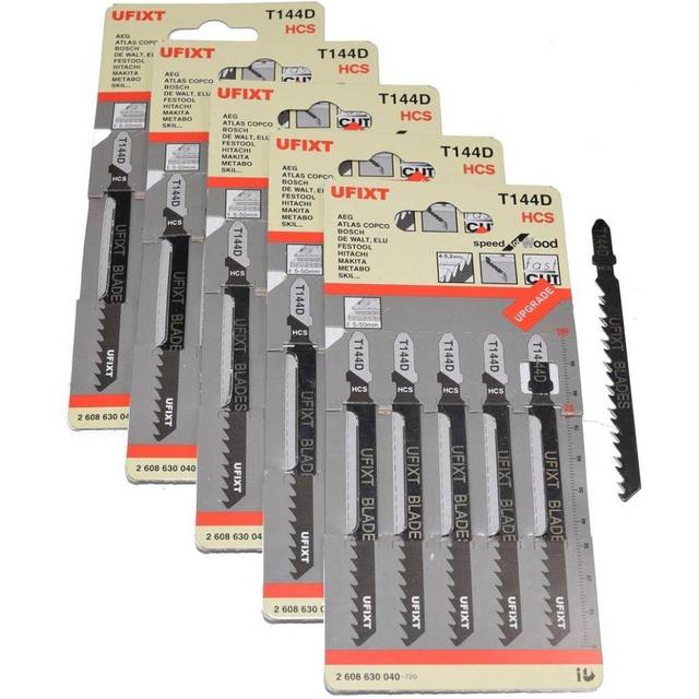 Ufixt - 25 x Jigsaw Blades T144D High Speed Wood Cutting hcs Fits Festool