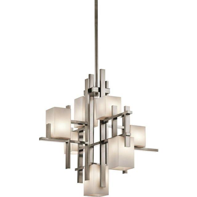 7 Bulb Chandelier Hanging Pendant LIght Classic Pewter LED G9 3.5W Bulb